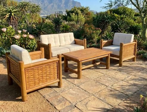Bamboo sofa set