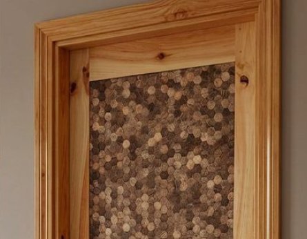 Coconut door panel detail